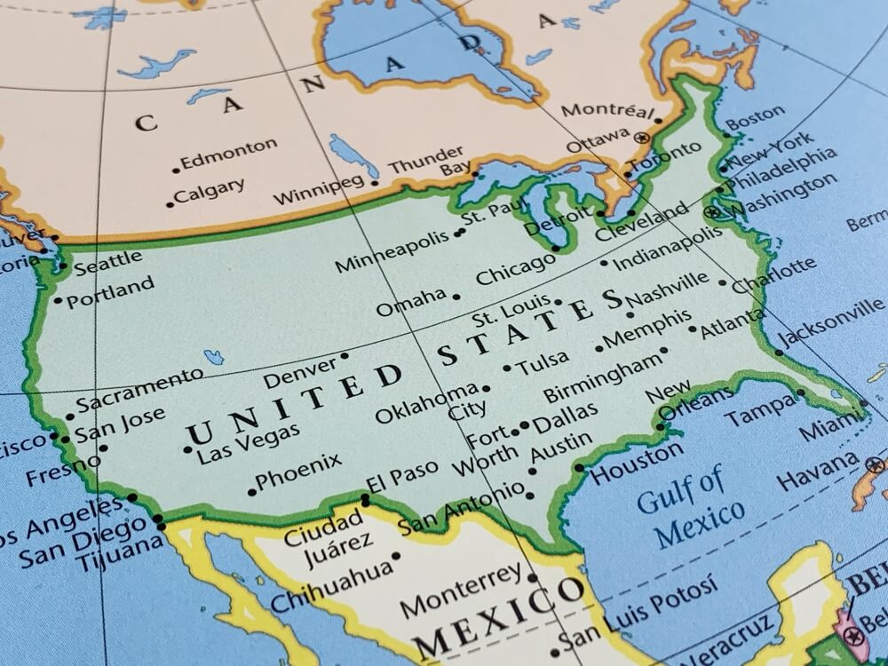 map of the united states